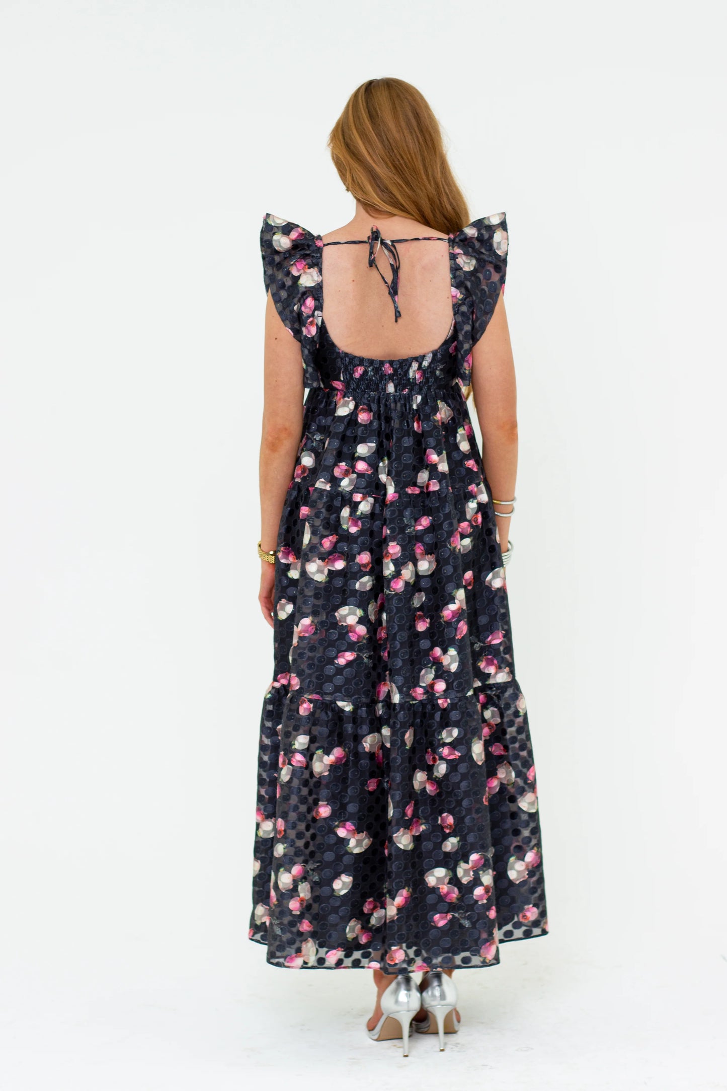 LILLY SWEETHEART NECKLINE MAXI DRESS - TWILIGHT