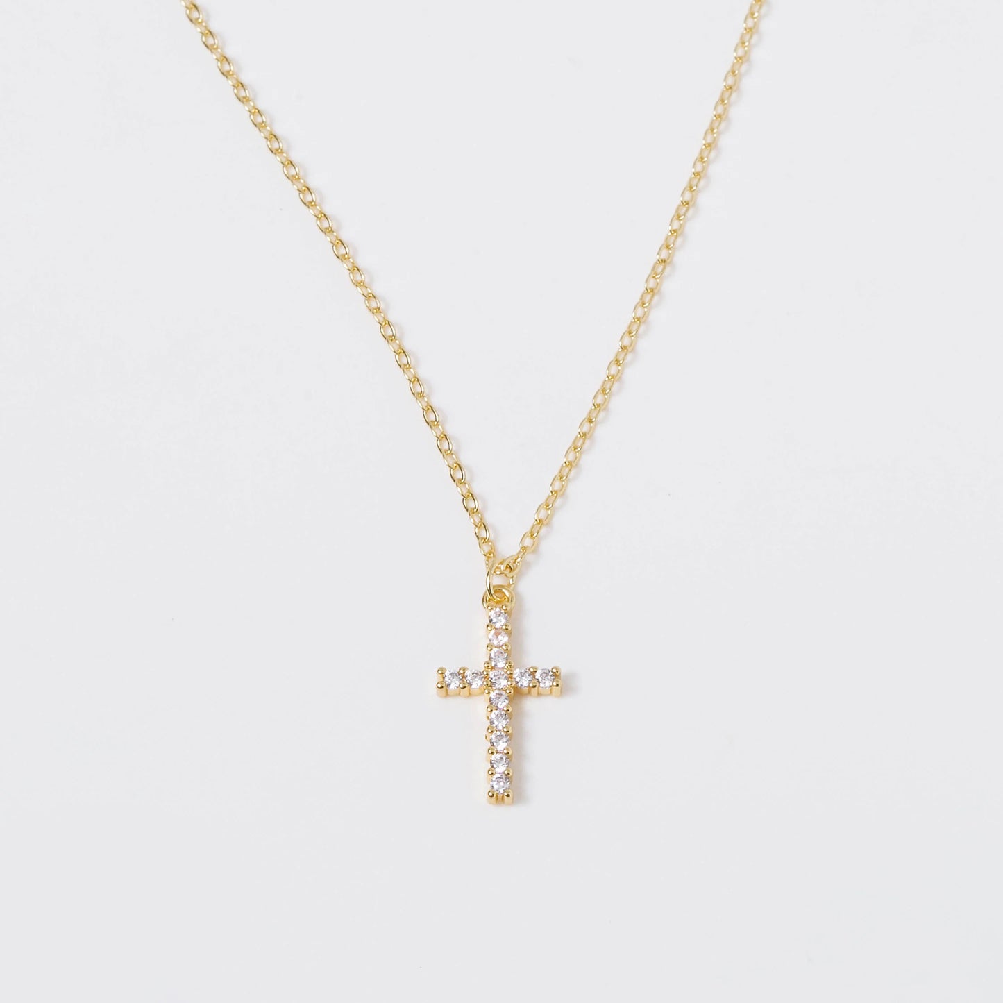 Crystal Cross Necklace