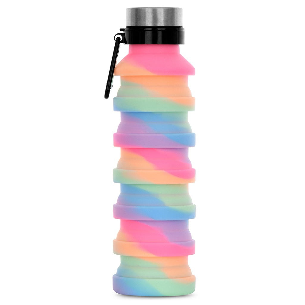 Happy Stripe Collapsible Water Bottle