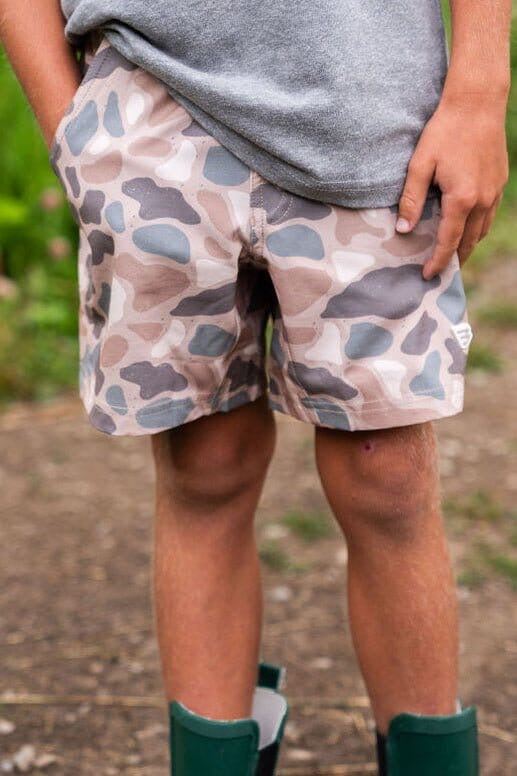 Youth Athletic Short- Pintail Camo