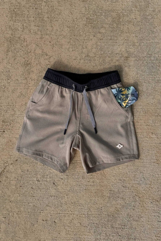 Youth Athletic Short- Heather Khaki