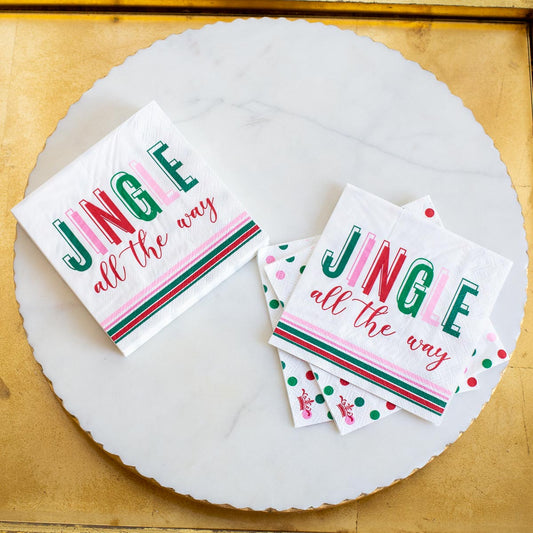Jingle All The Way Cocktail Napkins (Pack of 20)