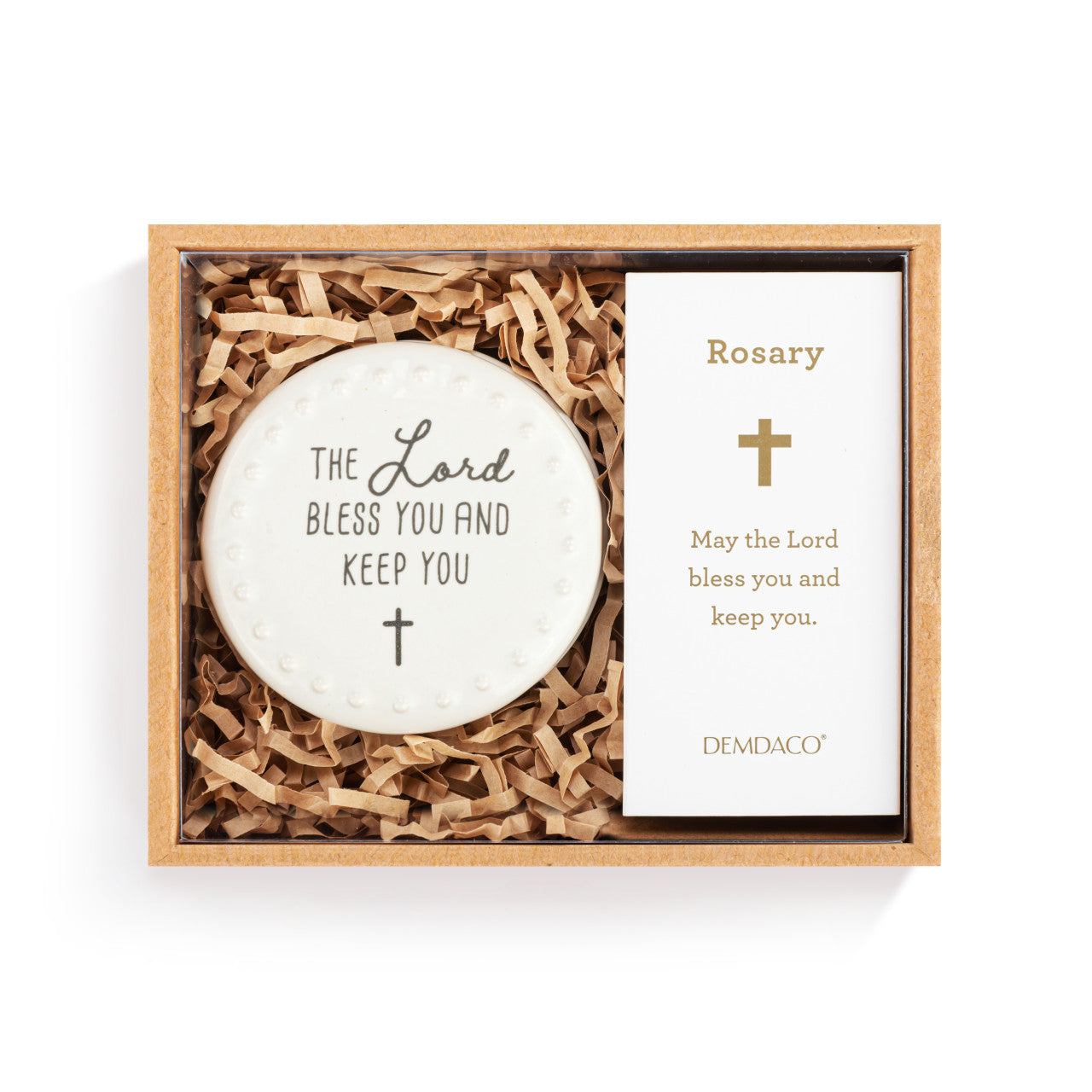 Lord Bless You Trinket Box and Rosary