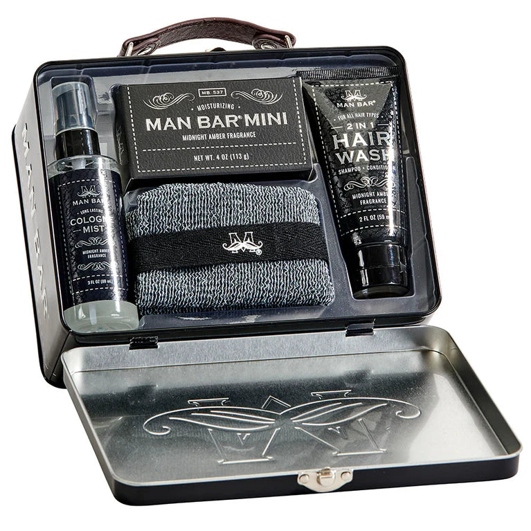 Man Bar Travel Kit- Midnight Amber