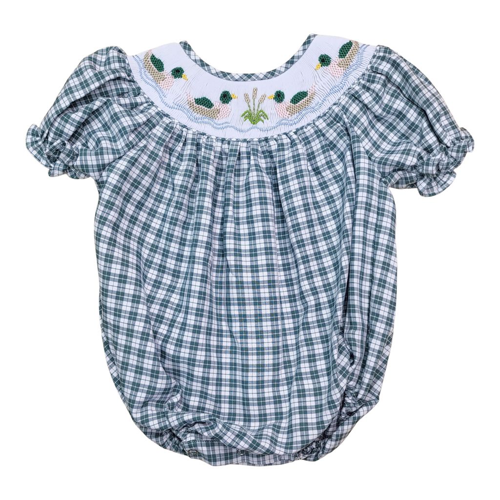Mallard Smocked Girl Bubble
