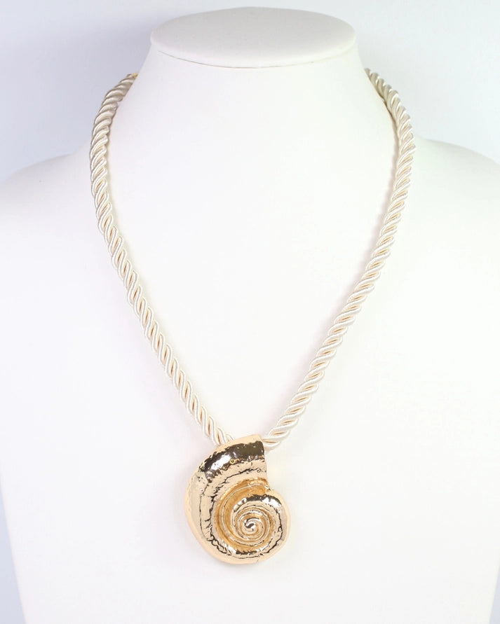 Nautilus Shell Cord Necklace