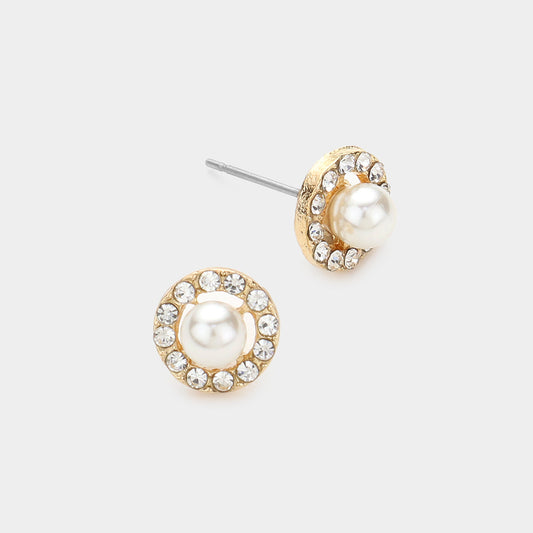 Pearl Stud Earrings