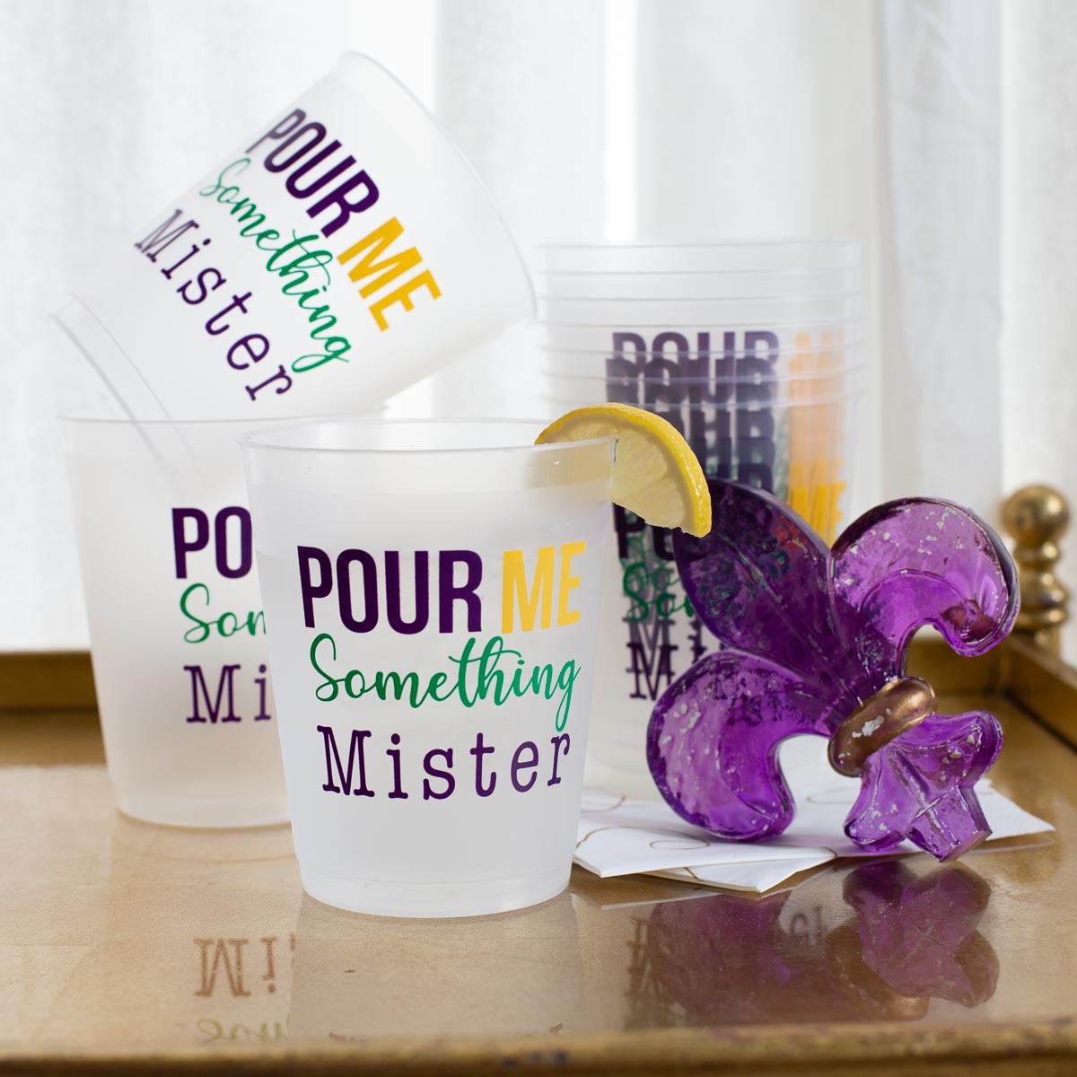 Pour Me Something Mister Party Cups (Set of 10)