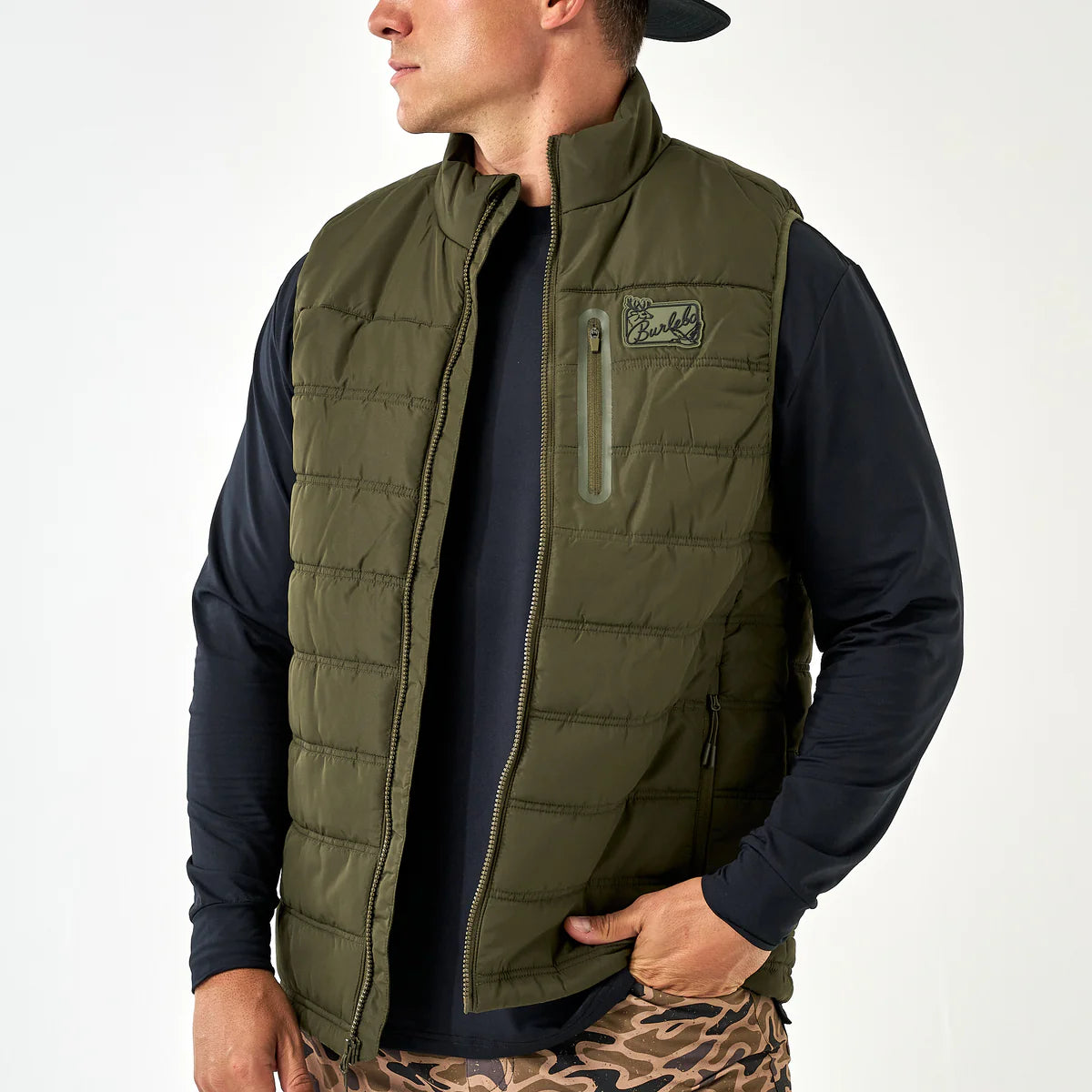 Burlebo Puffer Vest - Mallard Green