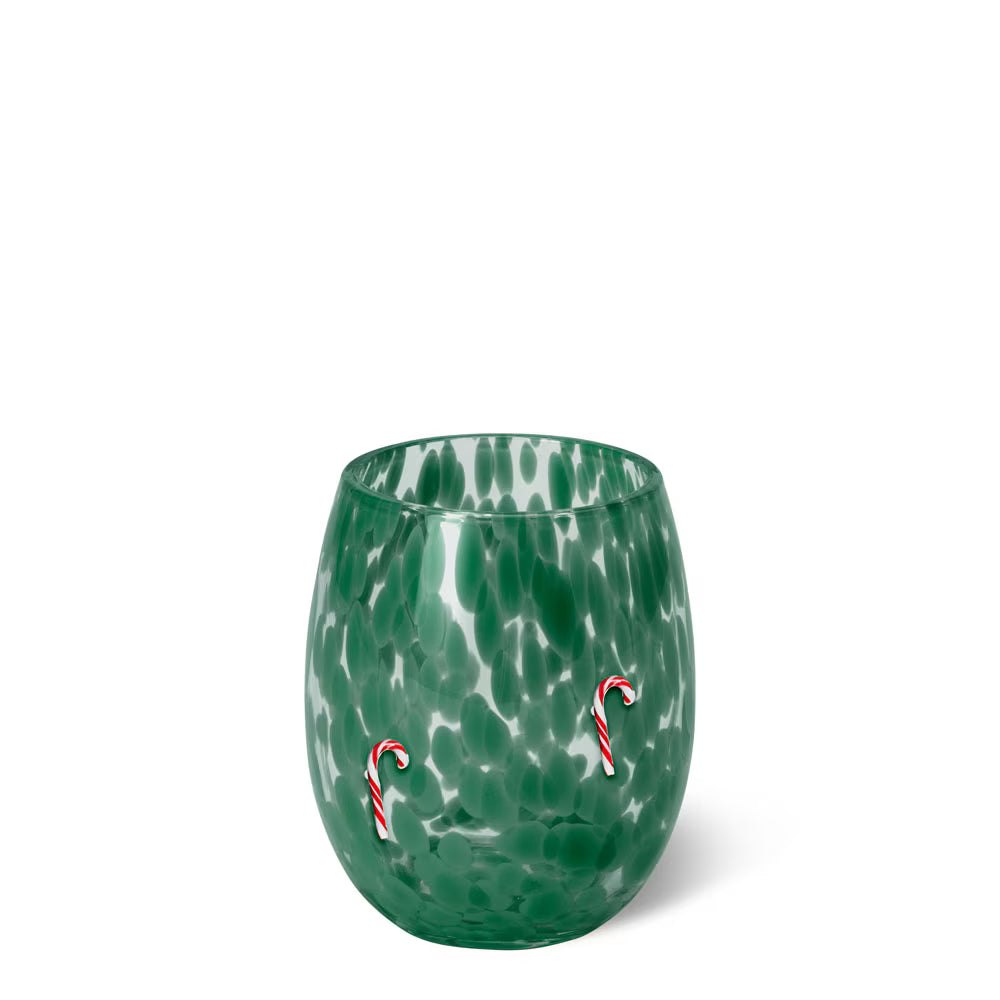 Swig Candy Cane Charm Wine Glass 17oz