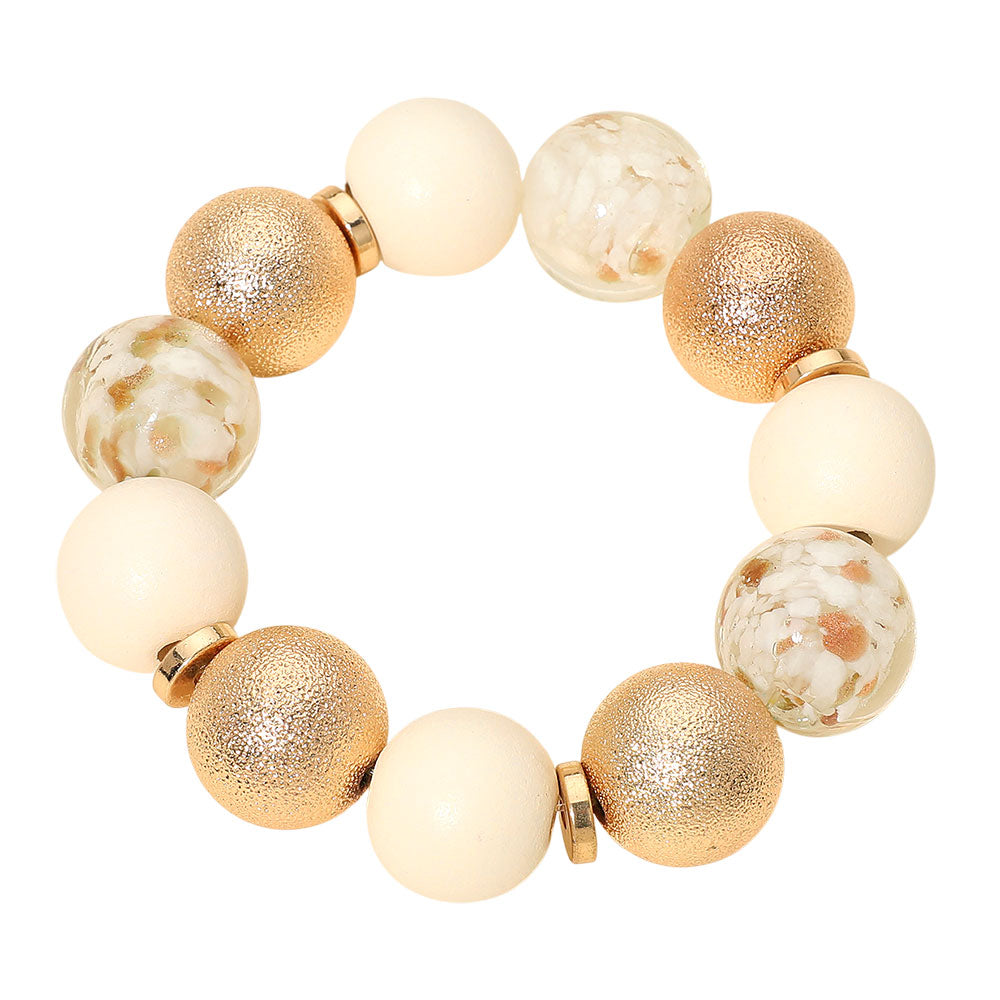 Resin Beaded Ball Bracelet