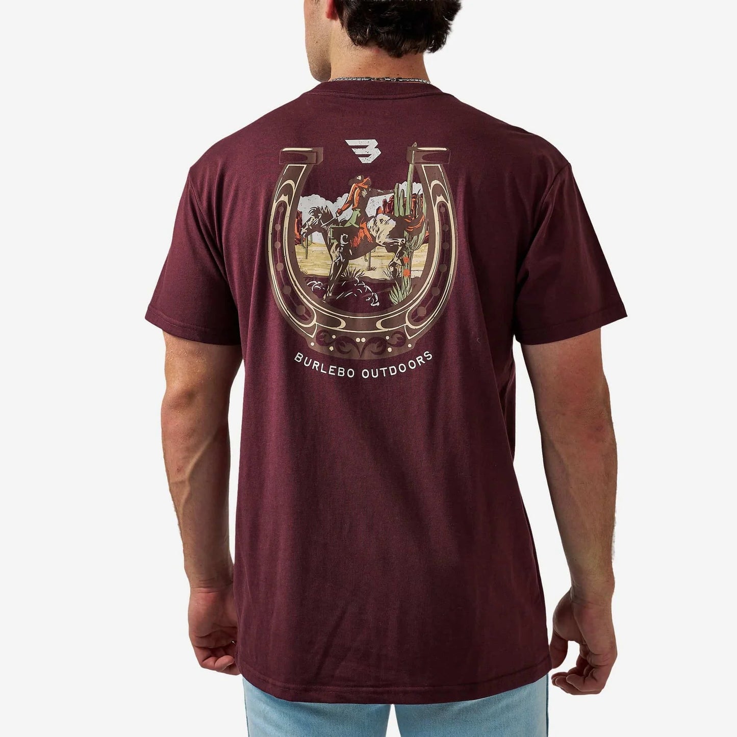 SS Tee- Horseshoe - Maroon