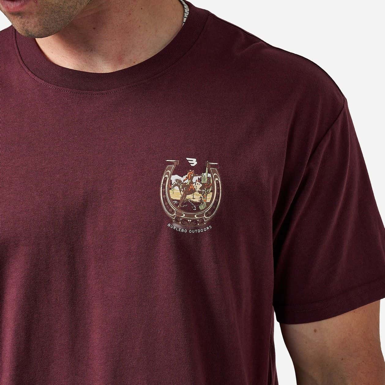 SS Tee- Horseshoe - Maroon