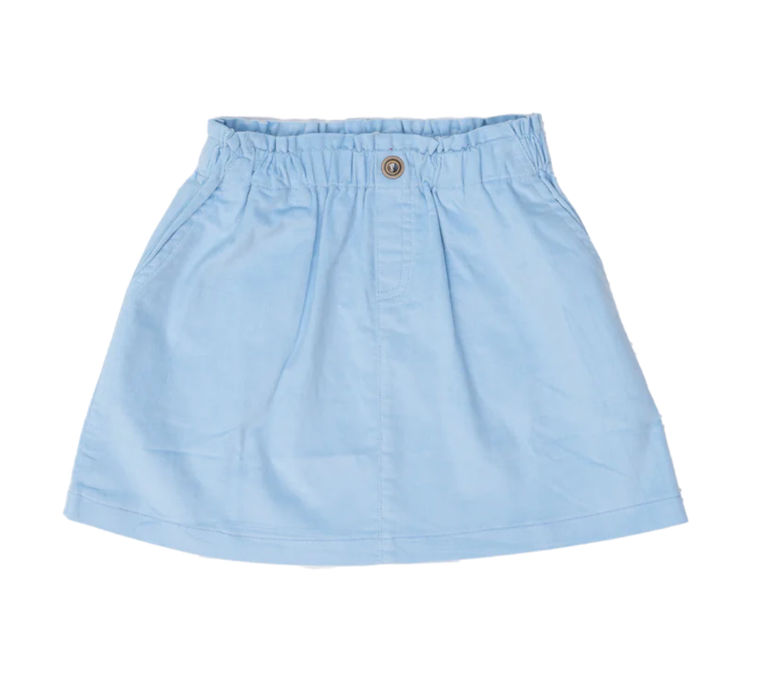 Leigh Blue Cord Skirt