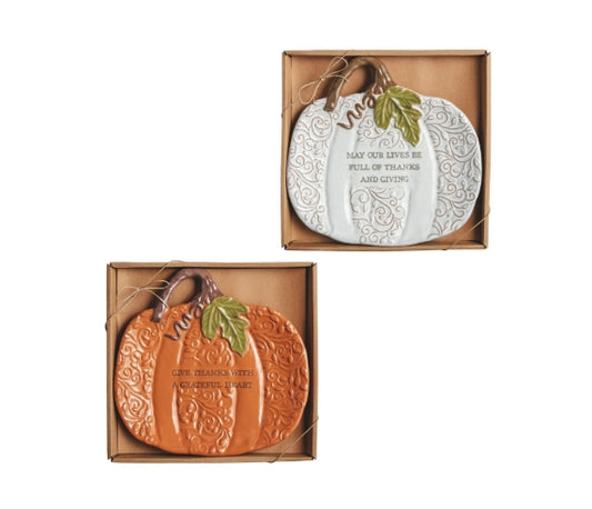 Pumpkin Sentiment Plate