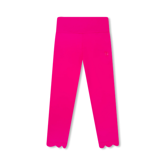 Sadie Scallop Legging - Power Pink