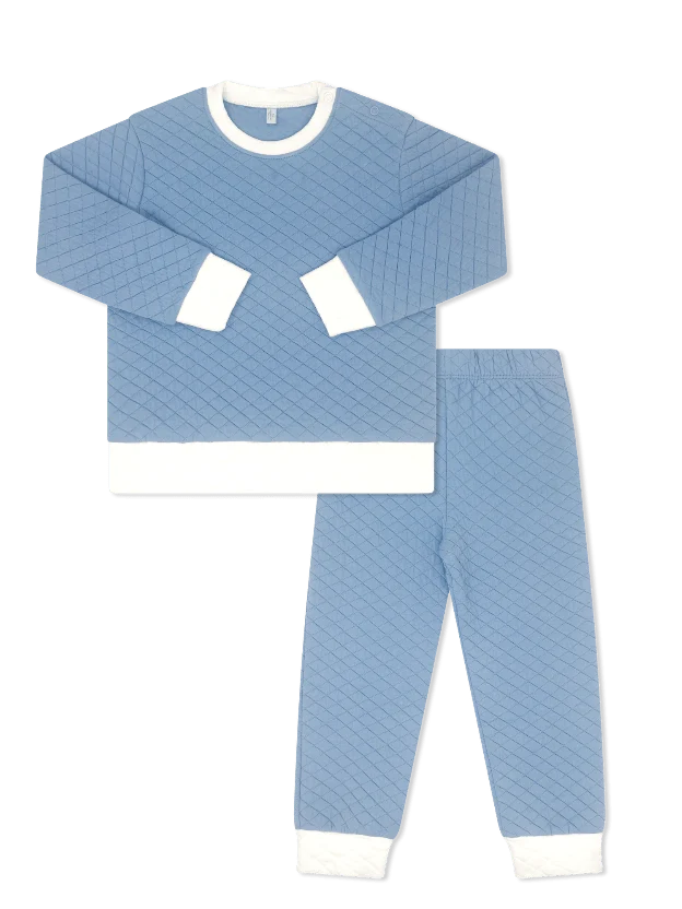 Harris Quilted Playset, Baylor Blue