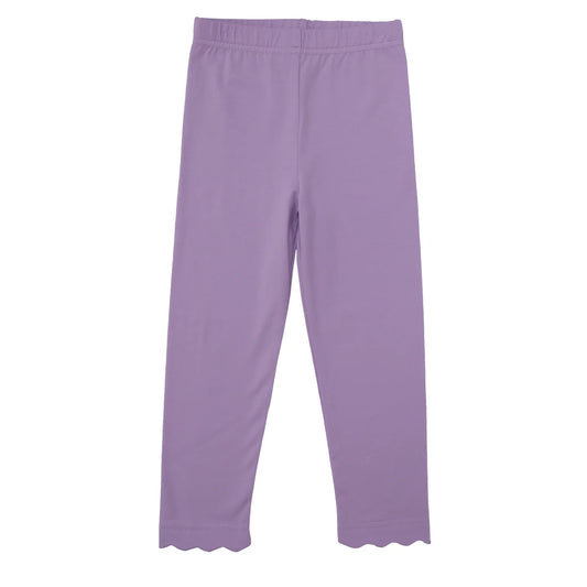 Scallop Leggings- Lavender