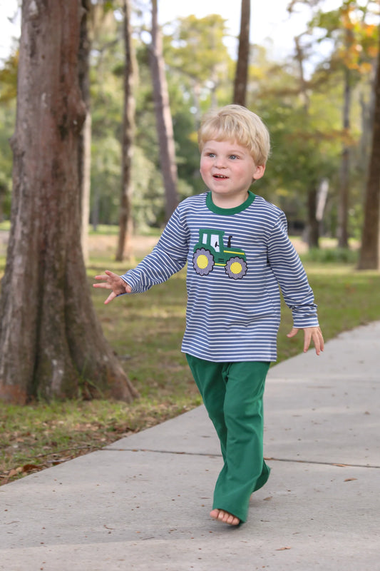 Boys Tractor Pants Set