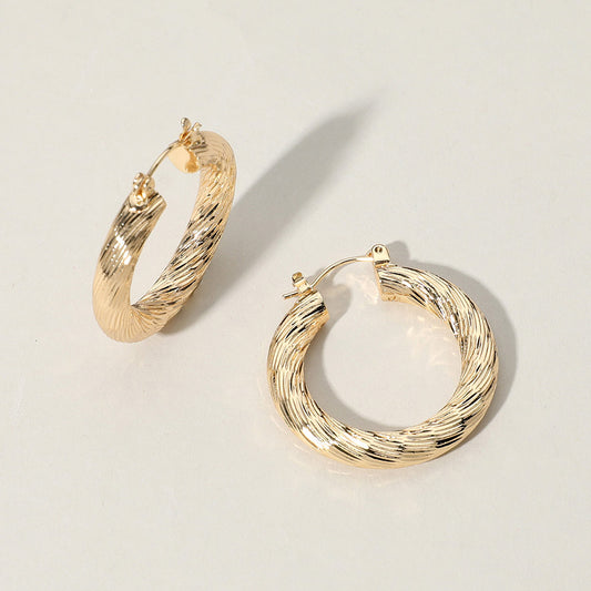 Twisted Hoop Earring