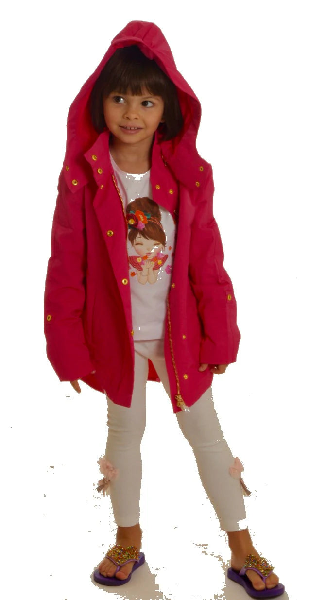 Savinee- Children's Blush Rain Jacket