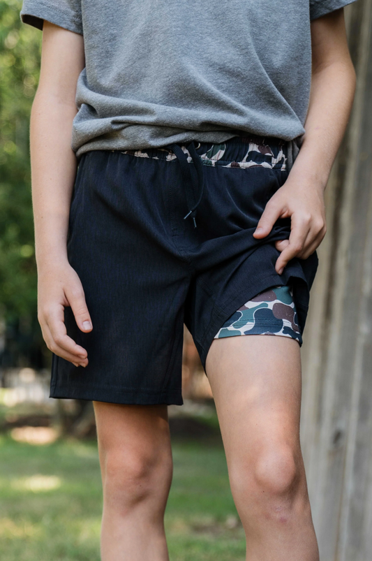 Youth Athletic Shorts Black