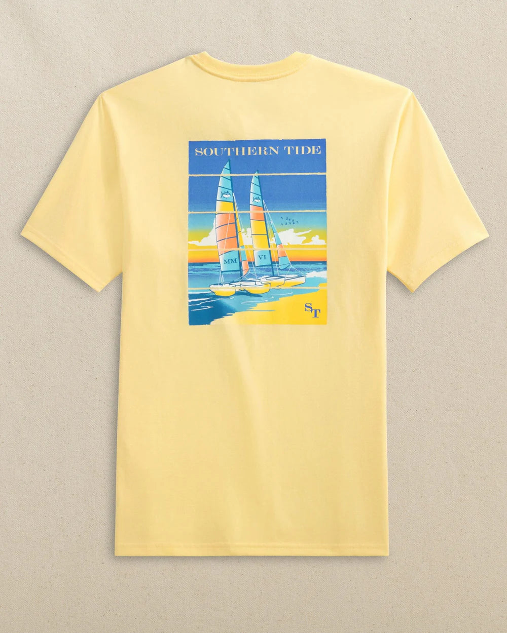 Southern Tide Beachside Catamarans Short Sleeve T-Shirt