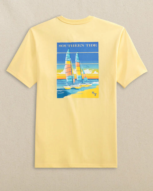 Southern Tide Beachside Catamarans Short Sleeve T-Shirt