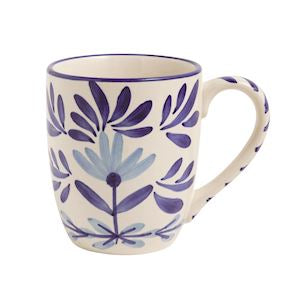Blue Floral Mugs