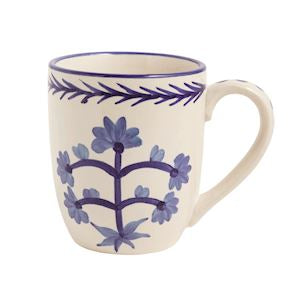 Blue Floral Mugs