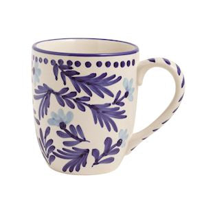 Blue Floral Mugs
