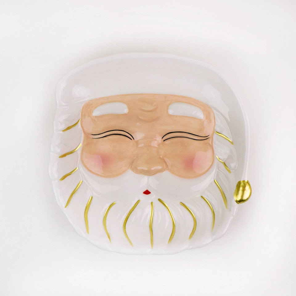 8" Santa Dessert Plate