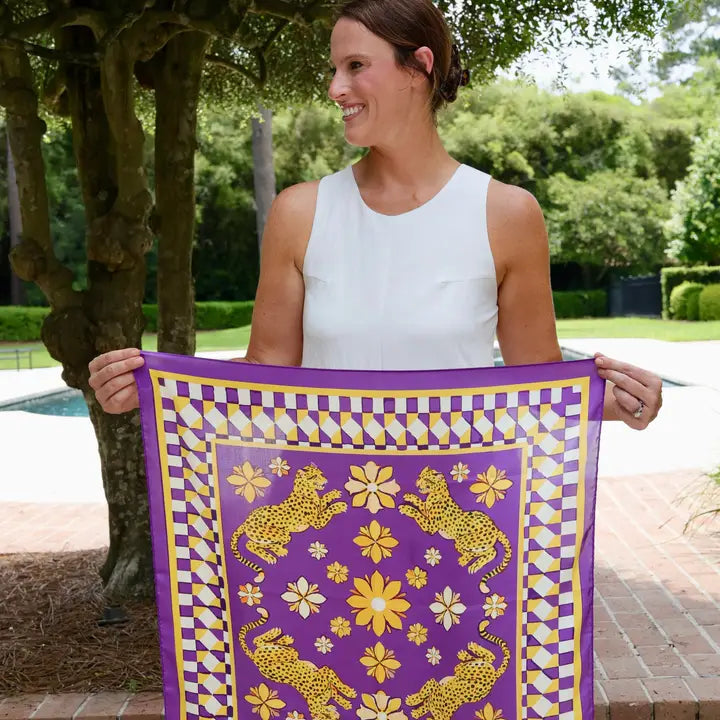 Hollis Scarf Purple & Gold