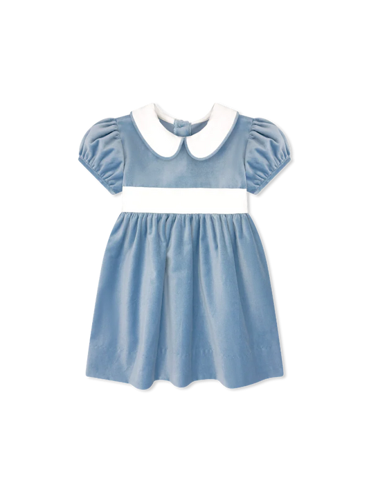 Elenor Dress- Beaufort Blue Velvet