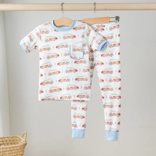 Heroes on Wheels Organic Cotton Pajama Set, 2 piece set