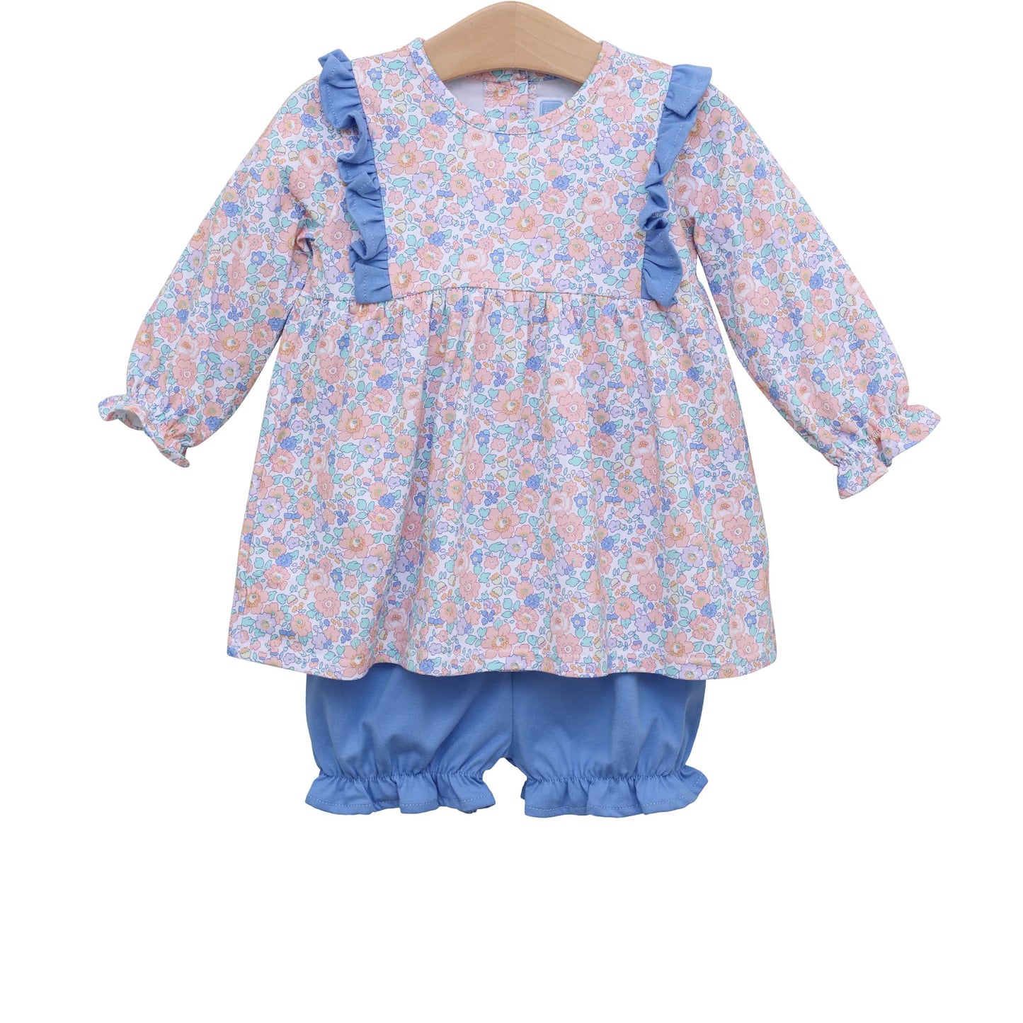 Girls Frankie Floral Ruffle Bloomer Set