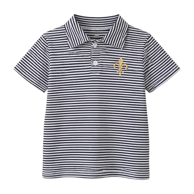 Gameday Polo Saints Stripes