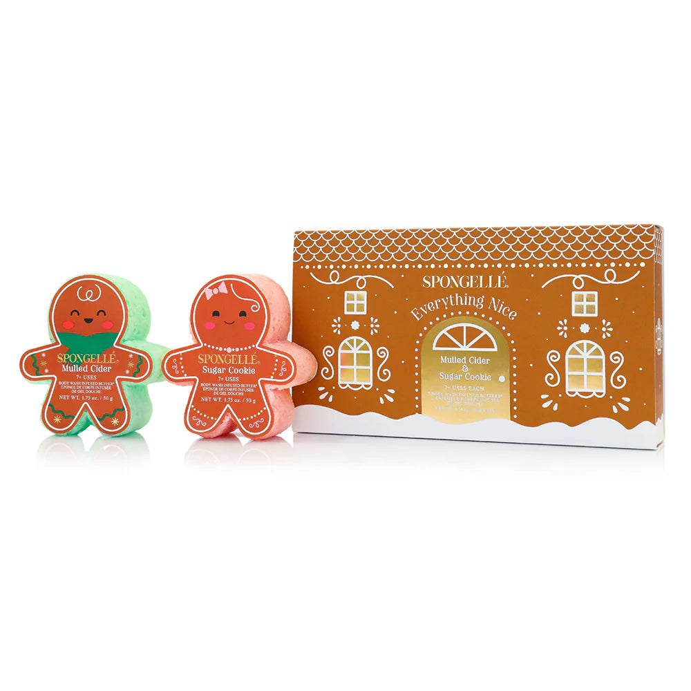Everything Nice | Holiday Gingerbread Gift Set- Spongelle