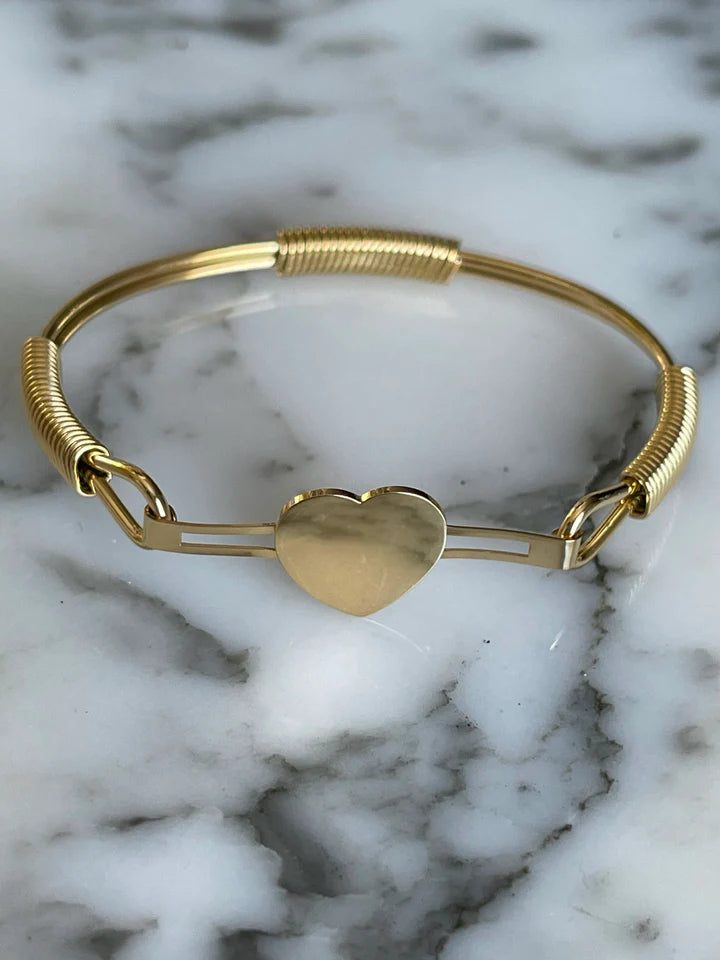 14k plated Heart Bracelet