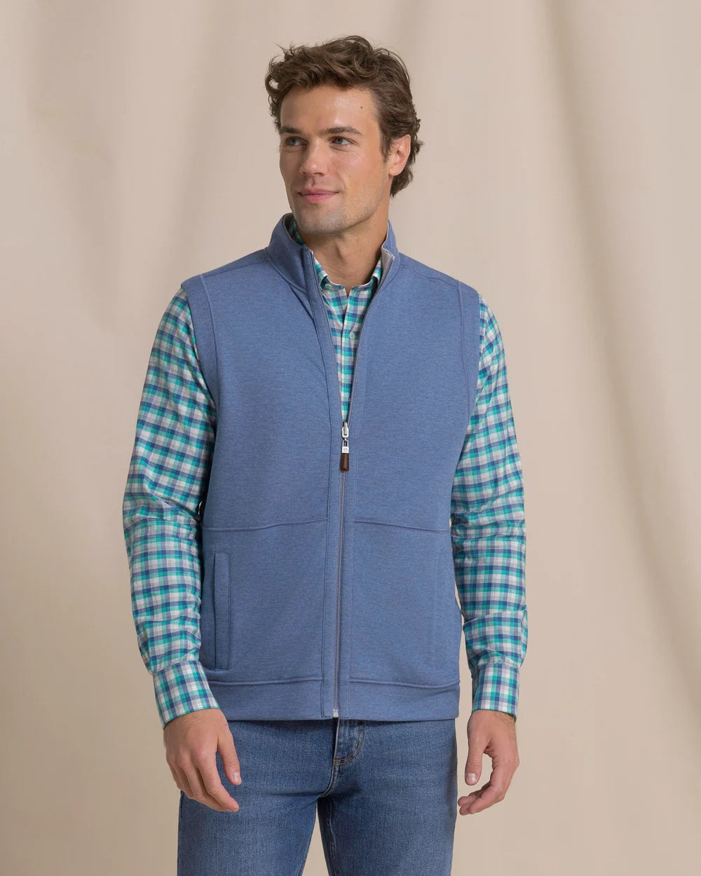 Lightweight Knit Heather Reversible Vest
