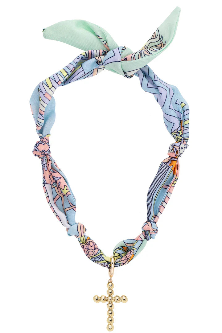 Louise Beaded Scarf Necklace