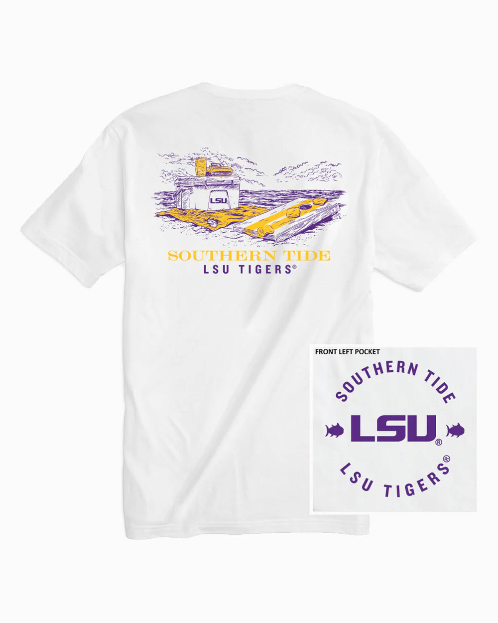 LSU Tigers Beach Cornhole T-Shirt