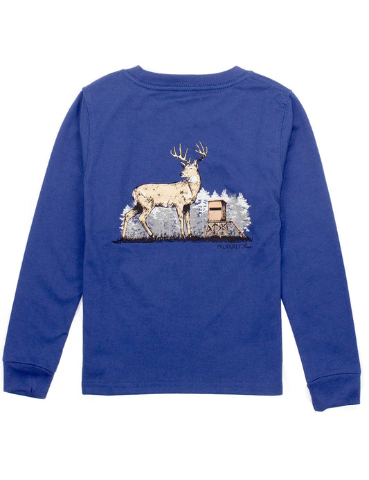 Boys Deer Season LS River Blue