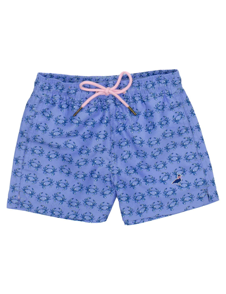 Boys Swim Trunk Blue Crab