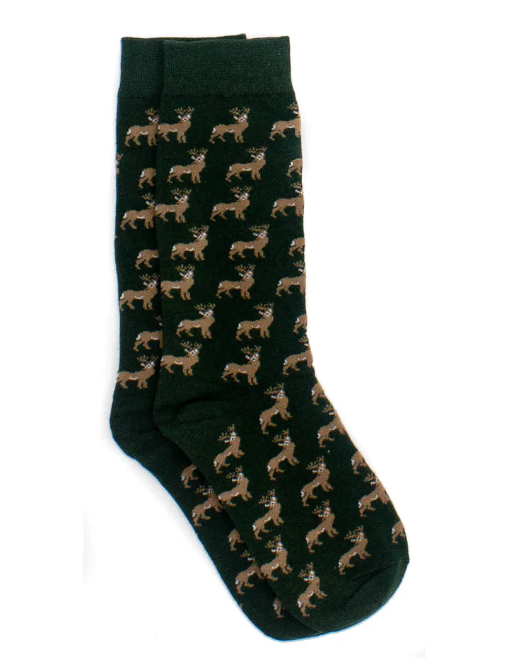 Mens Lucky Duck Socks Whitetail