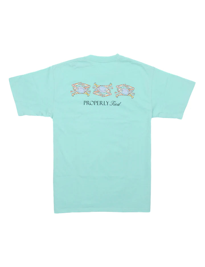 Boys Triple Crab SS Seafoam