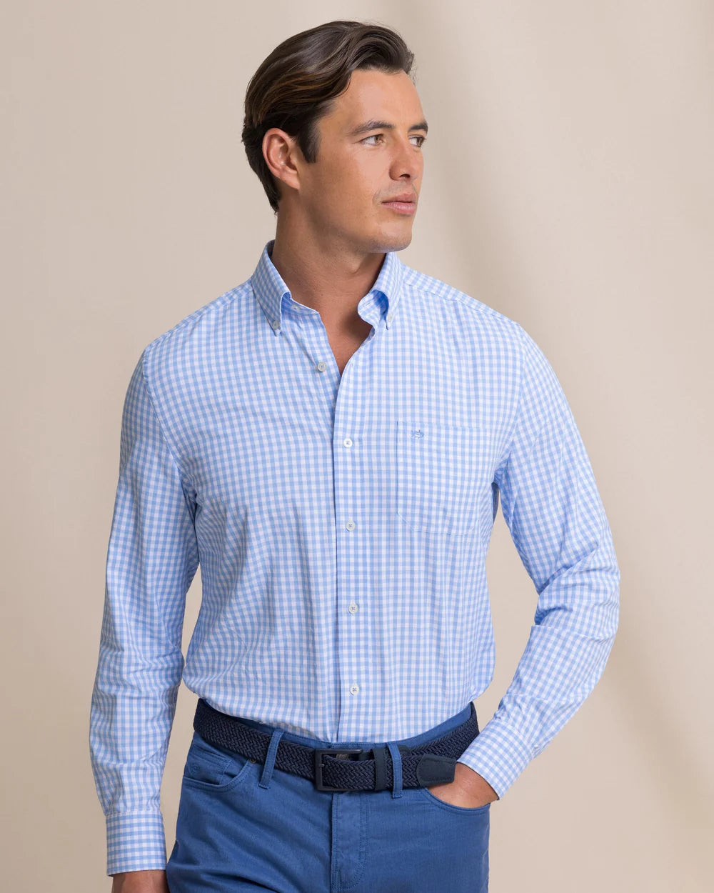 Southern Tide Nassau Gingham Coastal Breeze® Sport Shirt