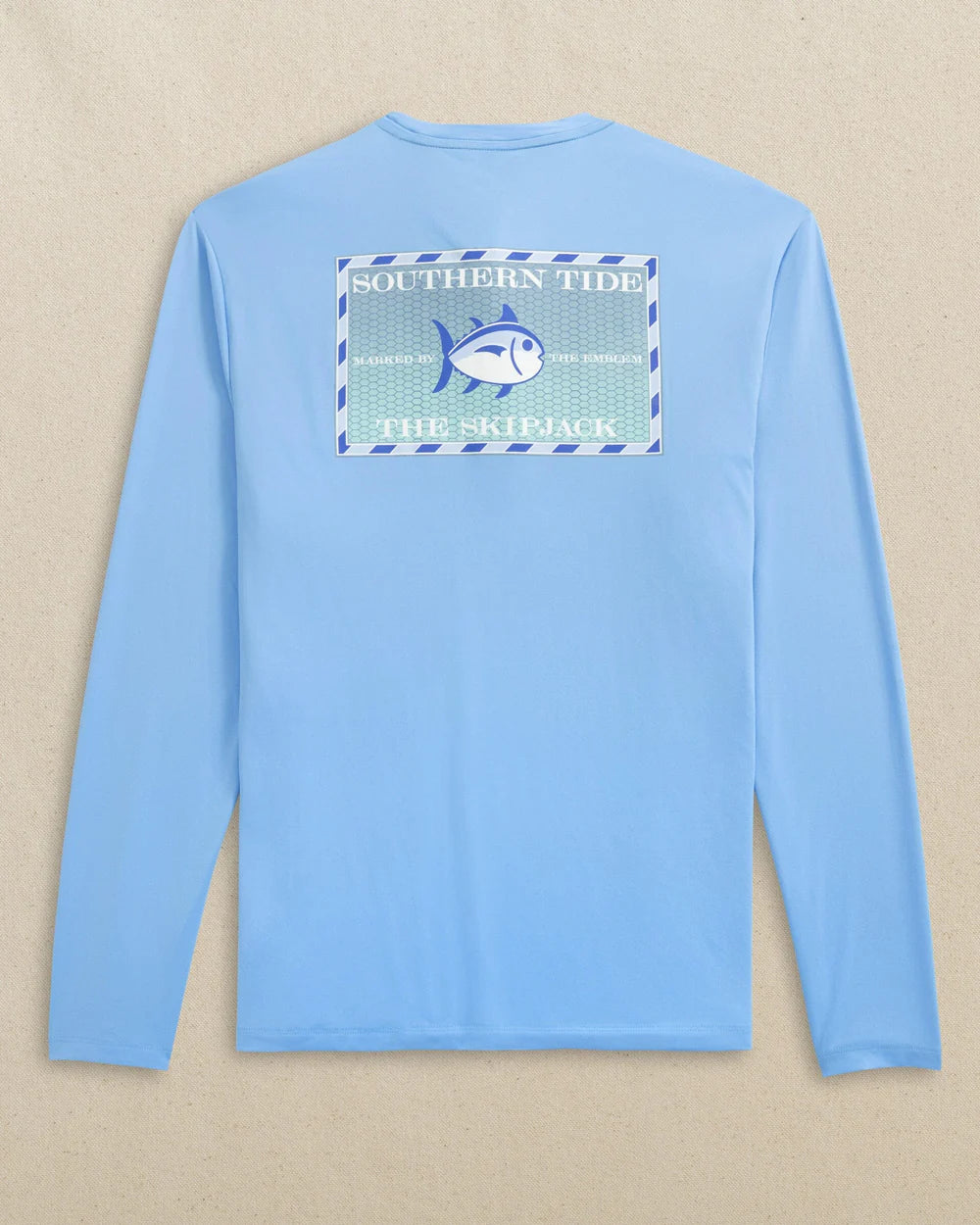 Southern Tide Original Skipjack Grey Marlin Long Sleeve Performance T-Shirt