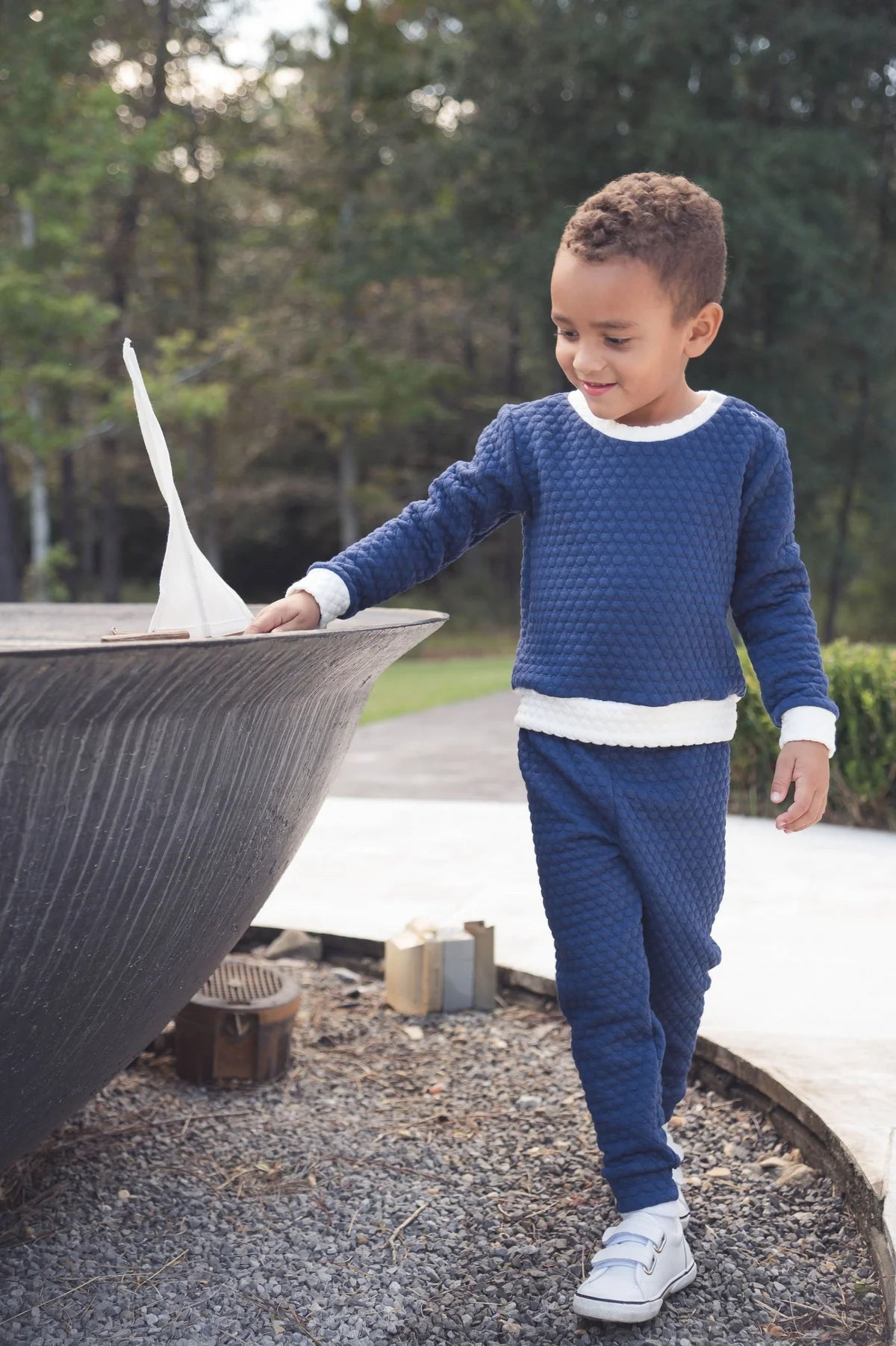 Quincy Quilted Play Set, Newton Navy