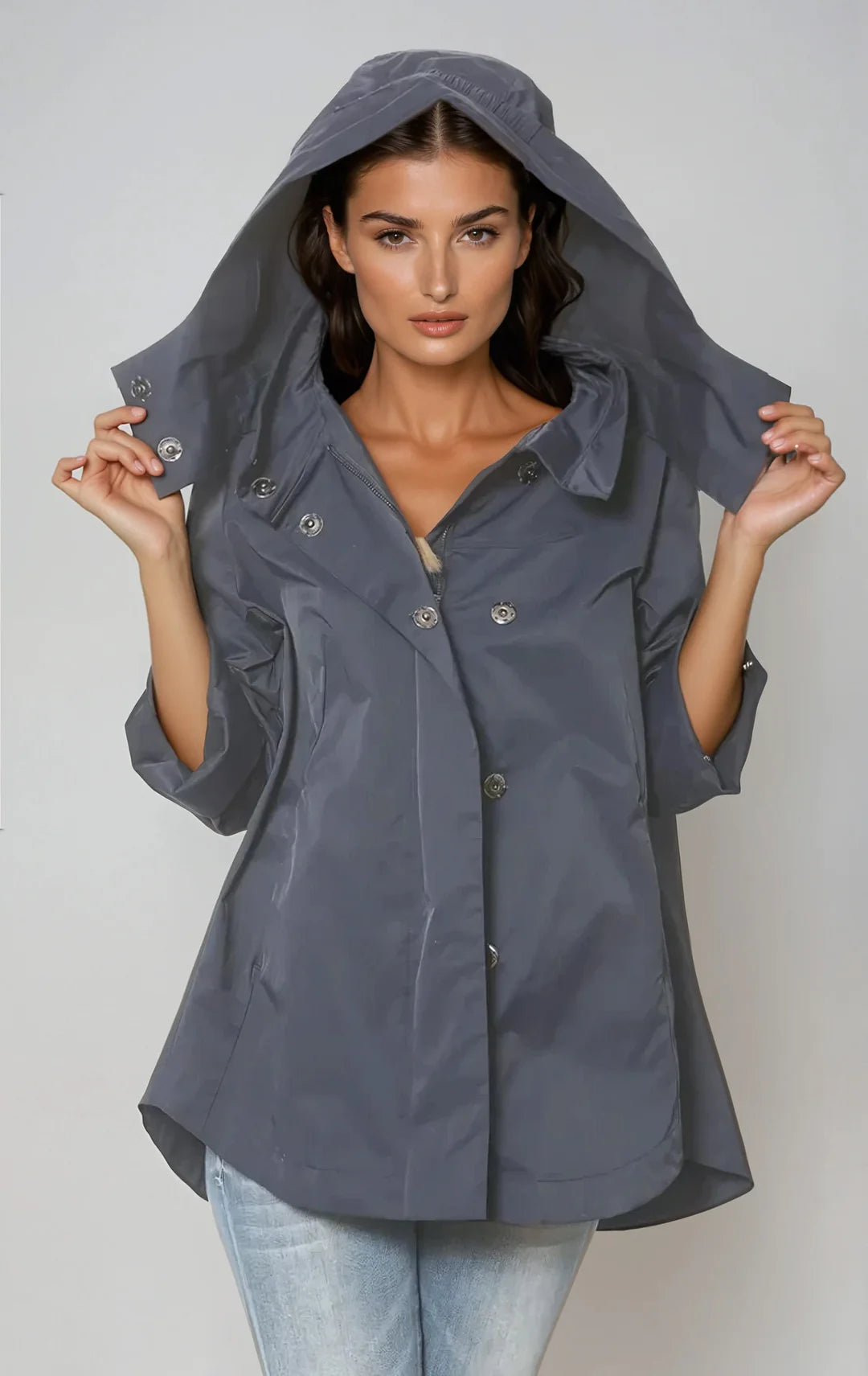 Savina Rain Jacket- Navy